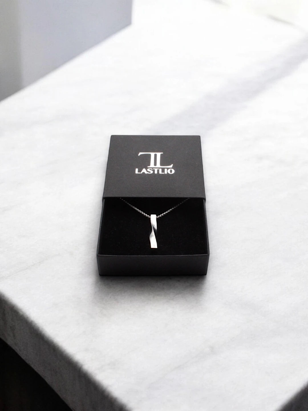 Silber Herren Edelstahl Halskette 55cm